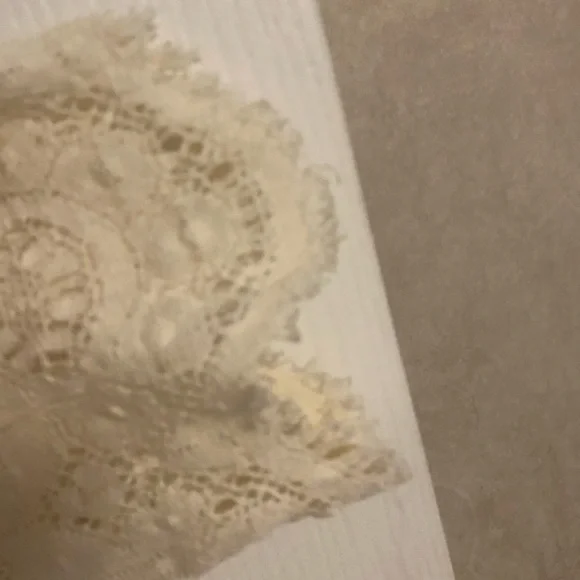 Cream Lace Knit Cardigan/Blouse - Picture 4 of 5